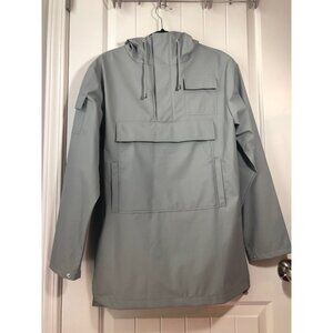 Rains Waterproof Anorak Jacket in Stone Grey - XXS/XS